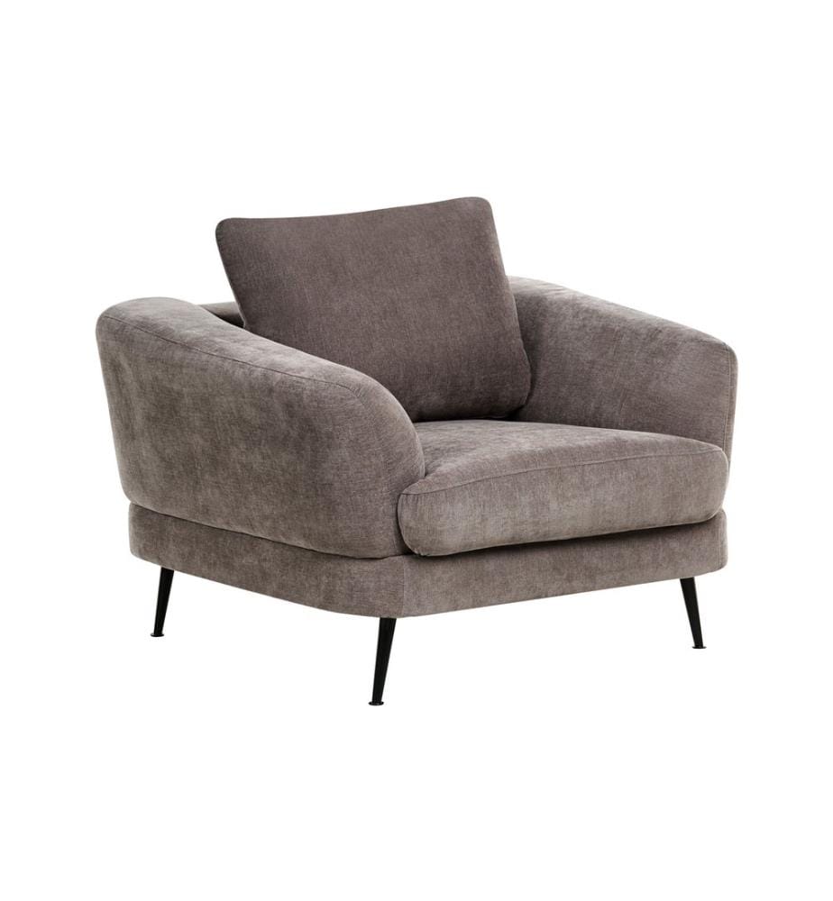 Fauteuil KJAER Tissu chenille Taupe