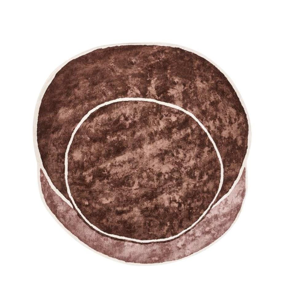 Tapis KANRACH Marron 200 x 200 cm Soie artificielle