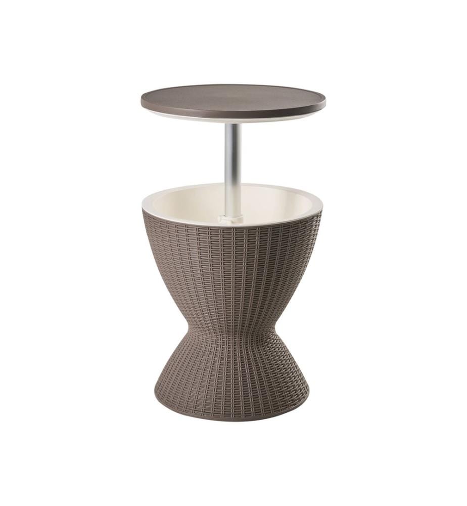 Table glacière AISA 49 cm 49 cm Imitation bois Marron