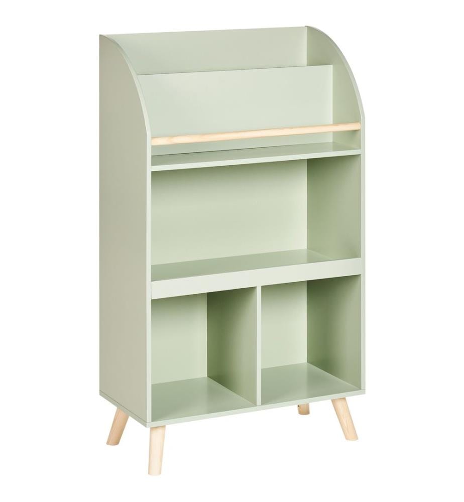 Bibliothèque 3 étagères LILOET 102 cm Vert clair
