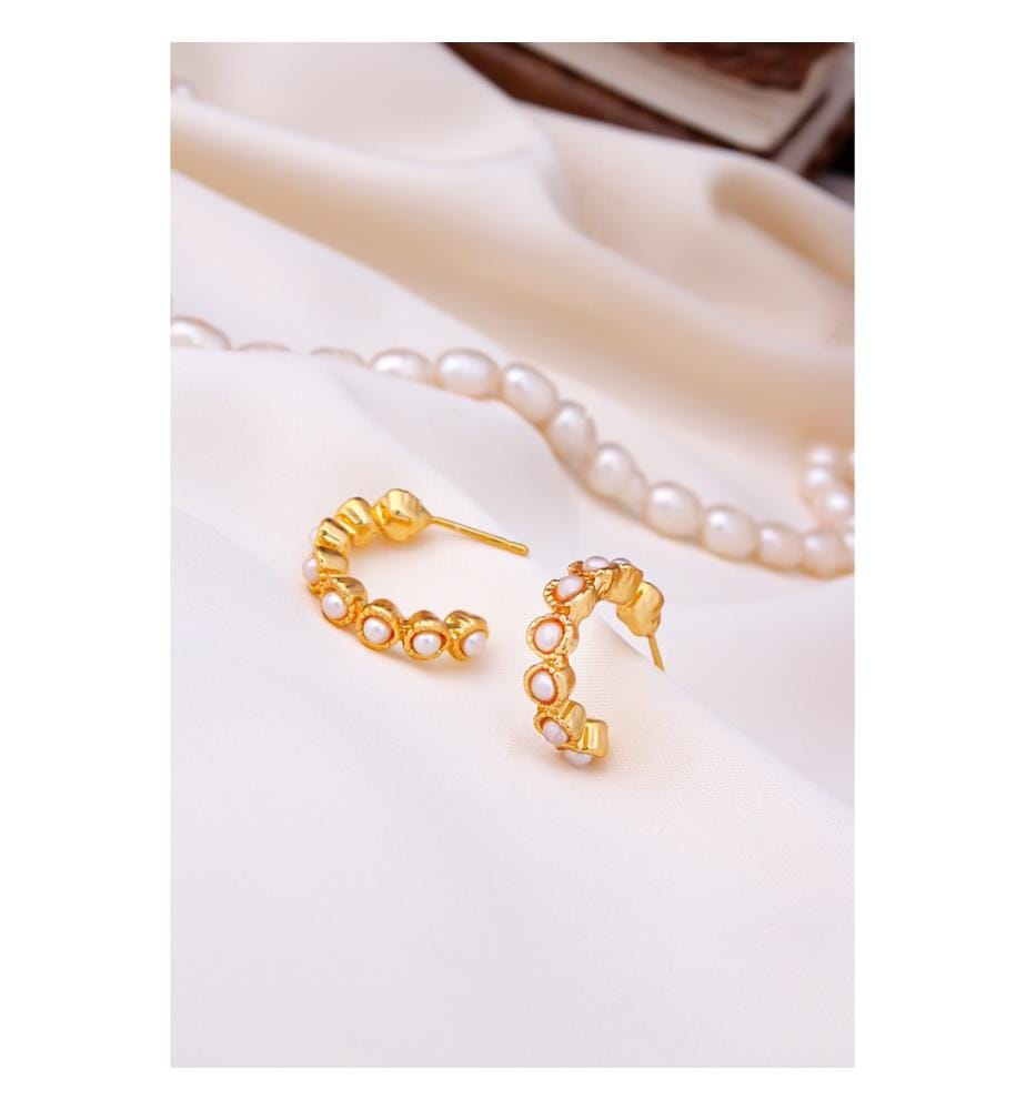 Boucles d'Oreilles en plastique - Blanc