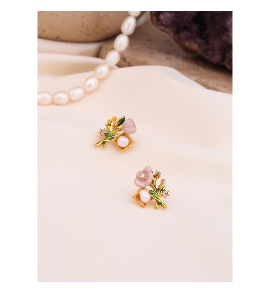 Boucles d'Oreilles en perles - Multicolore
