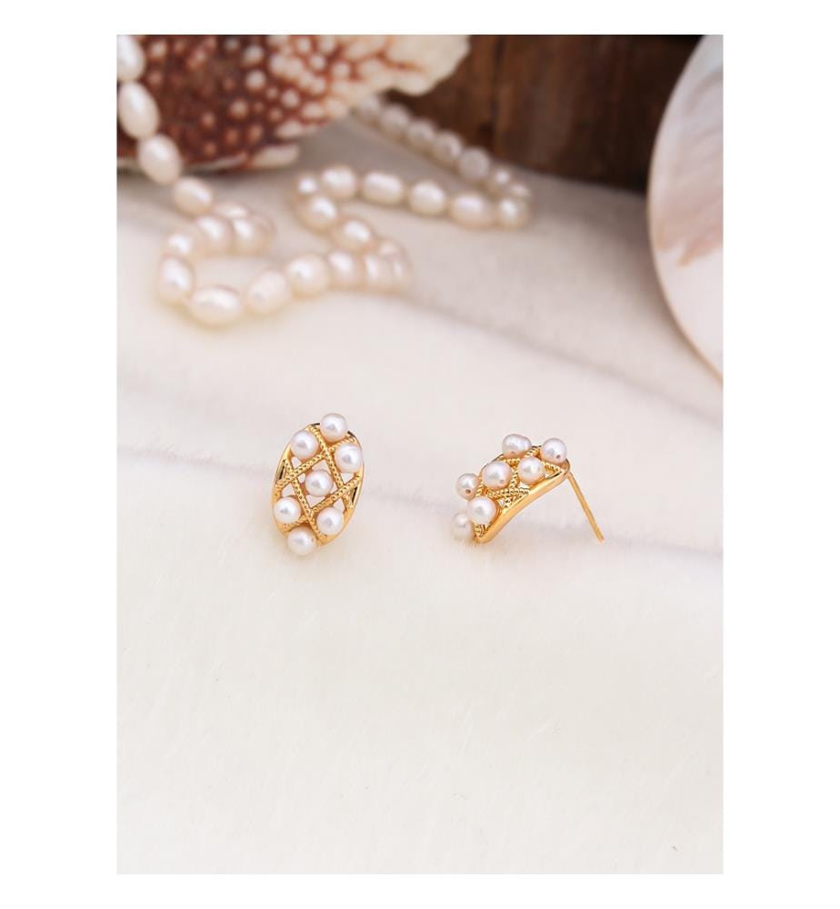 Boucles d'Oreilles en perles - Blancs