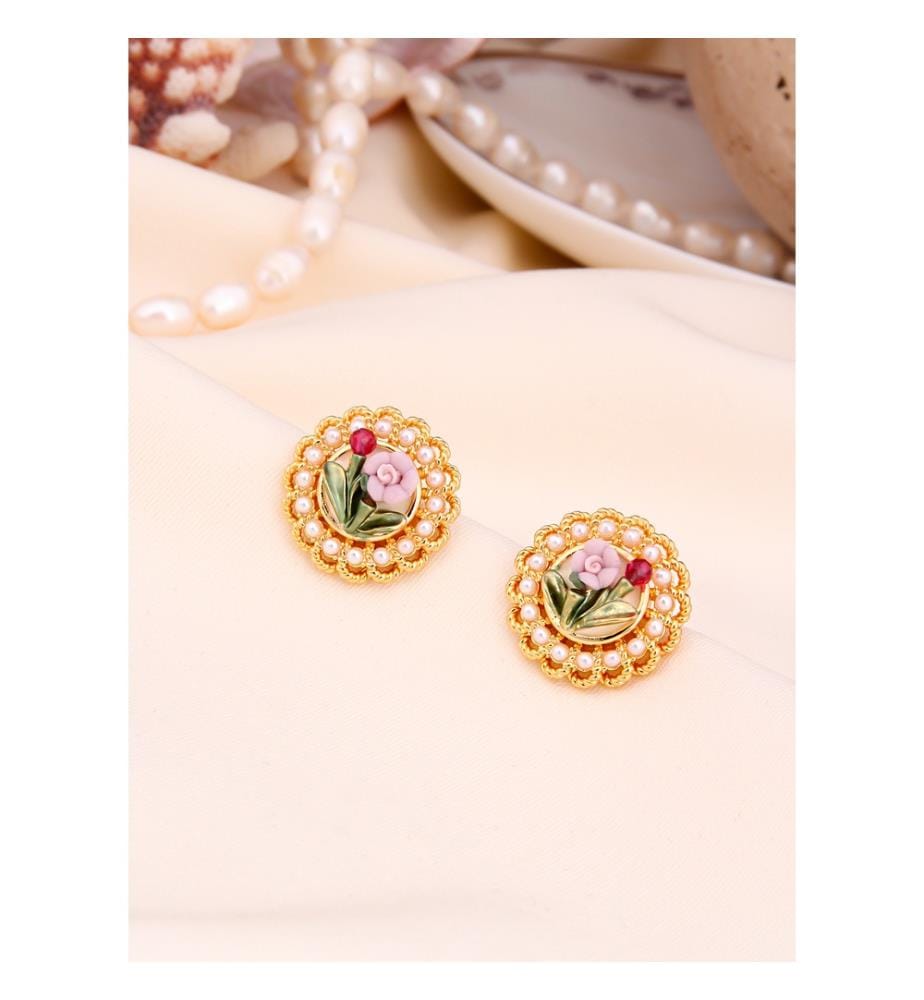 Boucles dOreilles en Perles - Multicolore