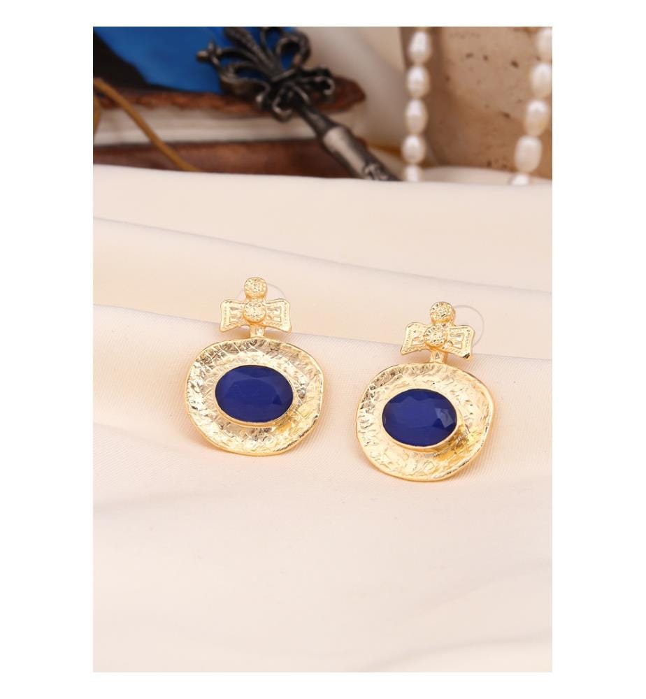 Boucles dOreilles il de Chat - Bleu Foncé