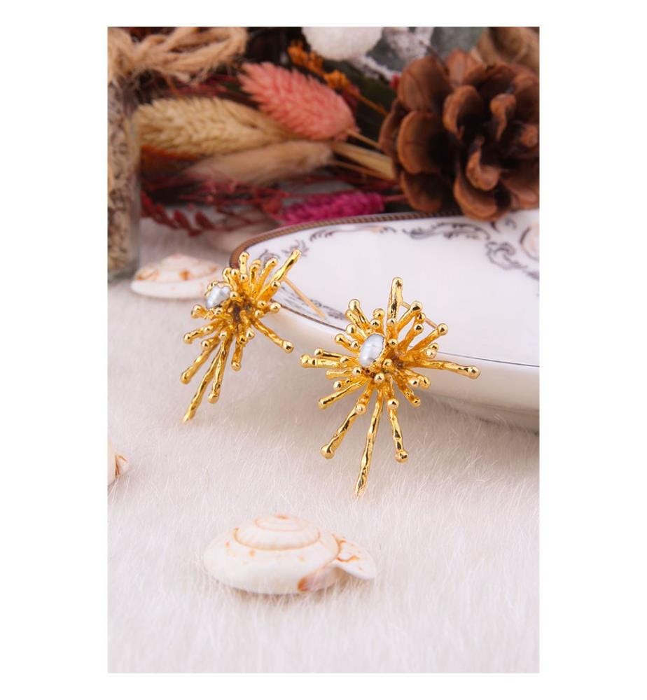 Boucles d'Oreilles en perle - Blanc
