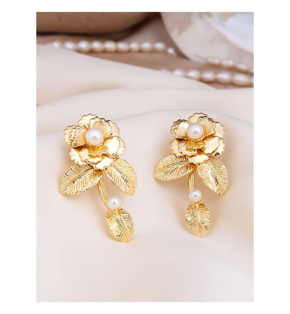 Boucles d'Oreilles en Perles - Blanc