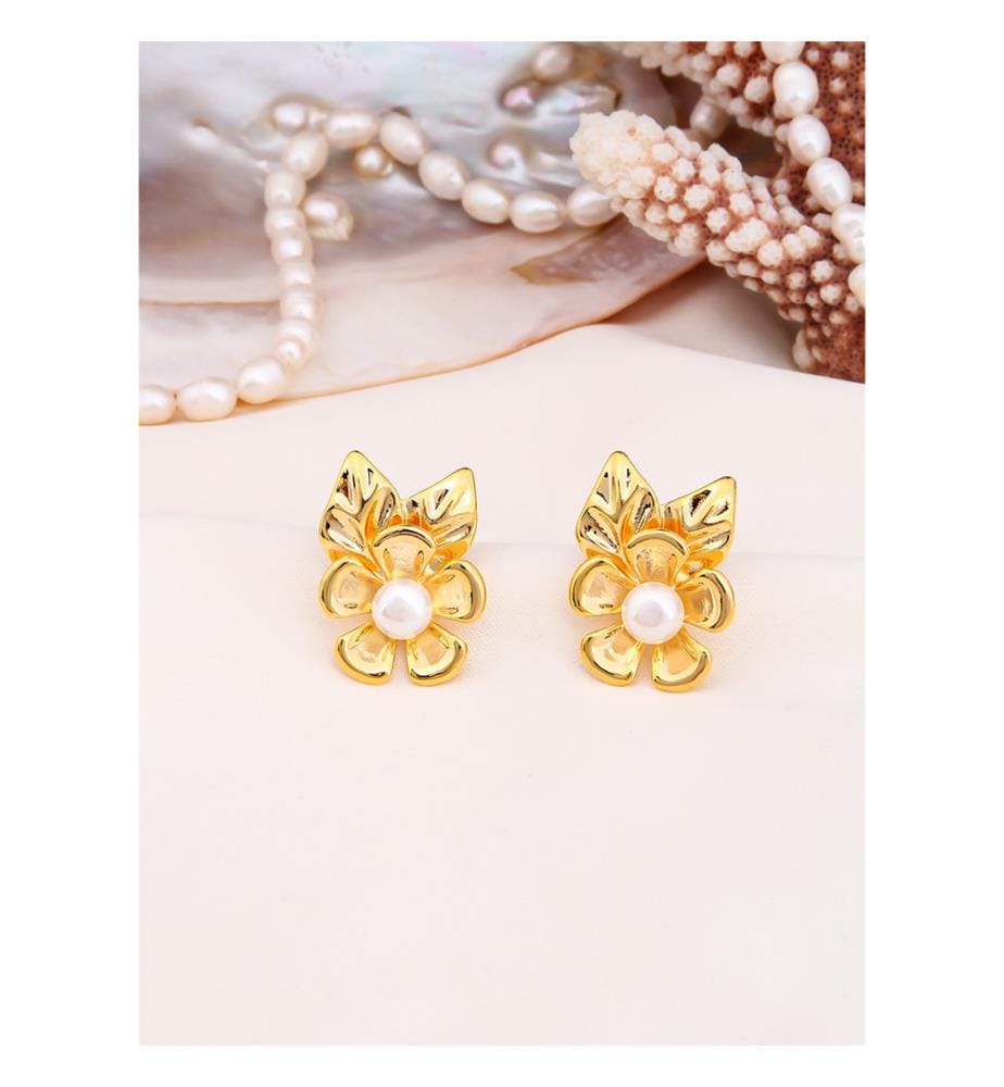 Boucles d'Oreilles en perle - Blanc