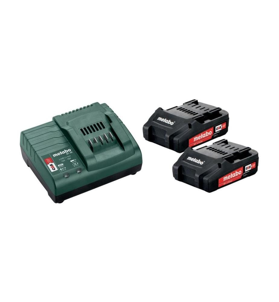 METABO - Batteries et chargeurs Basic-Set 2 x 2.0 Ah 18 V