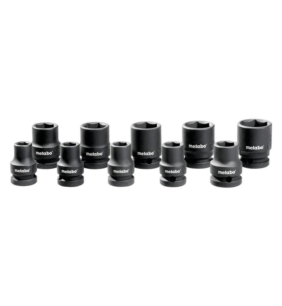 METABO - Clé à douille Jeu de clés à douille 1/2 10 pièces, 10-24 mm