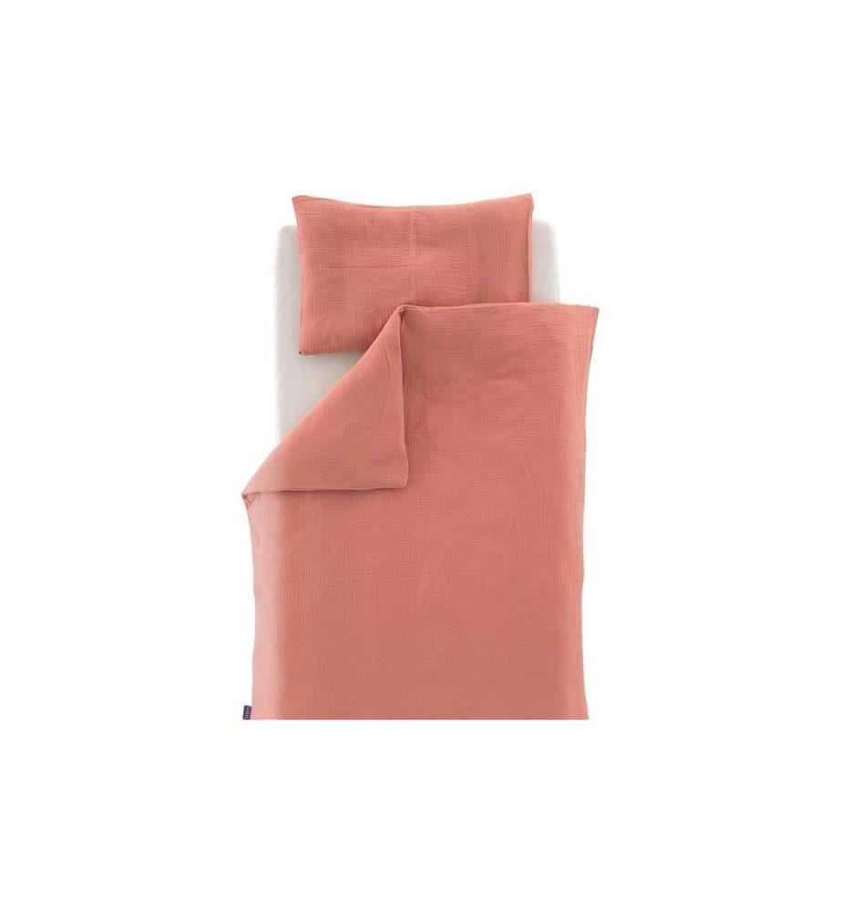 Träumeland Linge de lit enfant abricot 100/135 + 40/60 cm