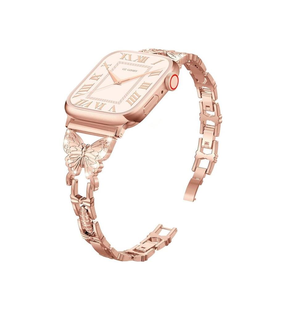 Bracelet en acier inoxydable Butterfly pour Watch 38/40/41 mm - Rose