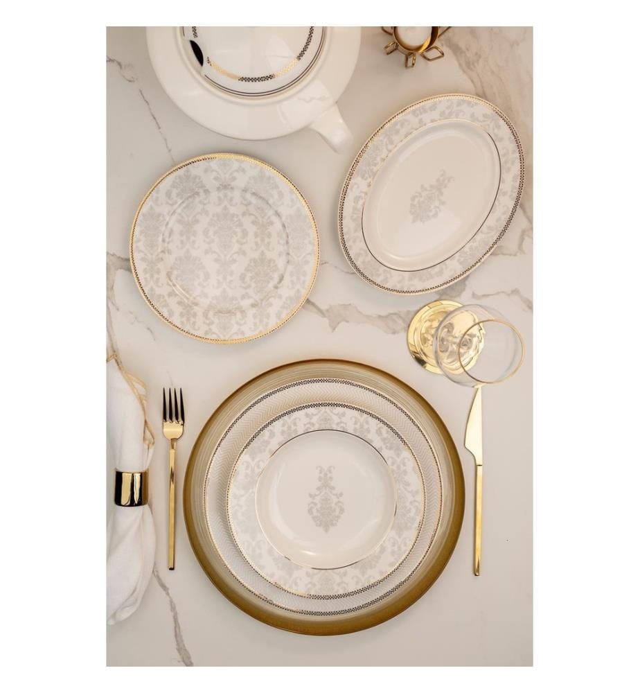 Service de Table 68 Pièces en Porcelaine