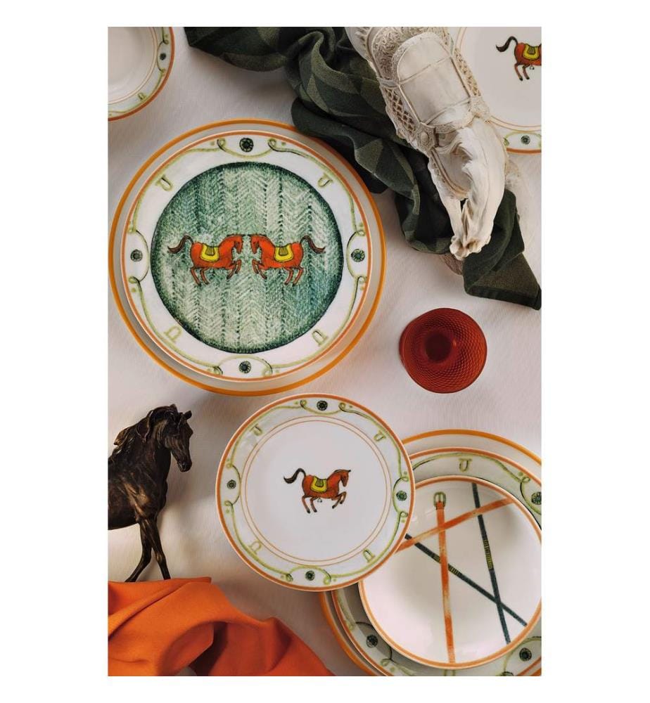 Service de Table 24 Pièces en Porcelaine - Multicolore