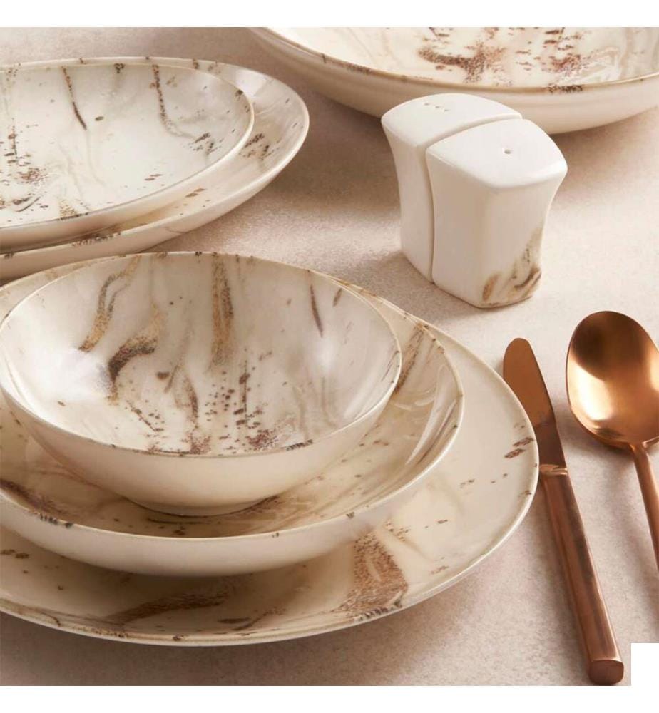 Service de Table 26 Pièces en Porcelaine - Multicolore