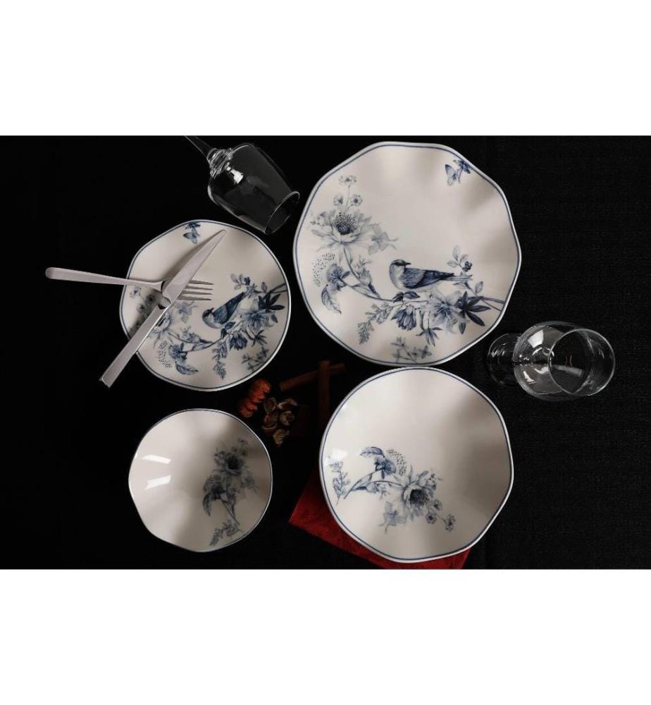 Service de Table 24 Pièces en Porcelaine
