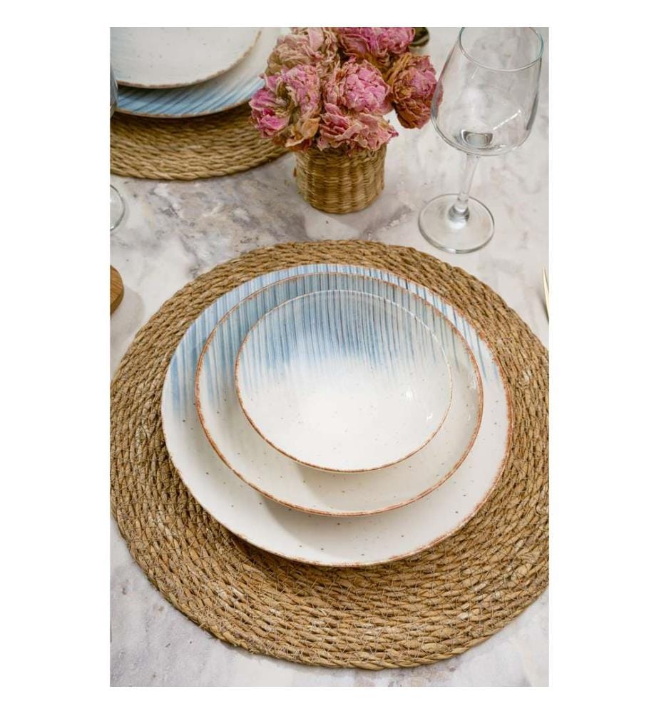 Service de Table 24 Pièces en Porcelaine