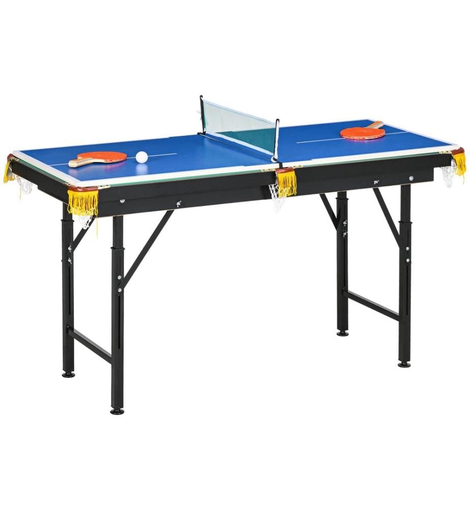 Table de jeux 2 en 1 : tennis de table et billard pour enfants et adultes