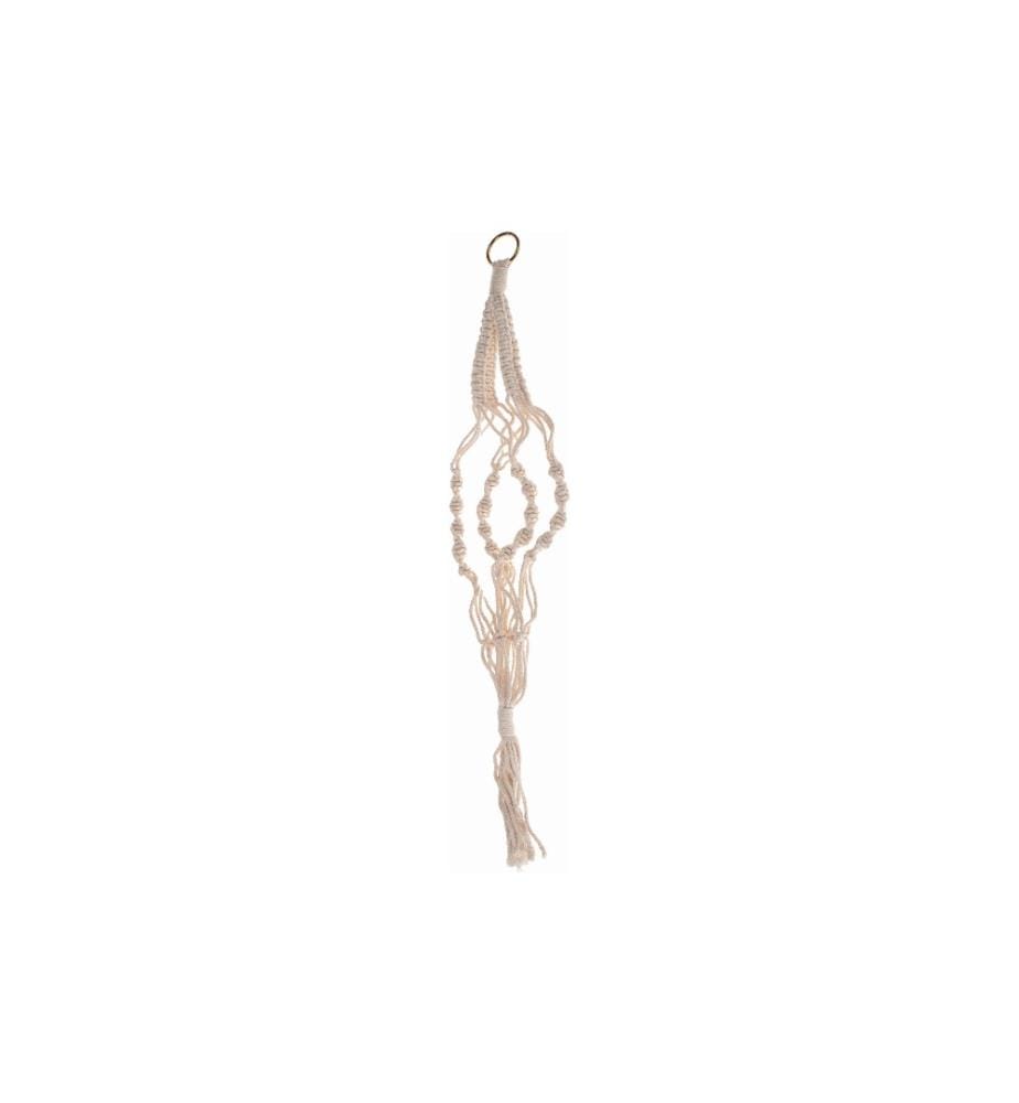 OPIFLOR - Suspension en macramé 90 cm, naturel