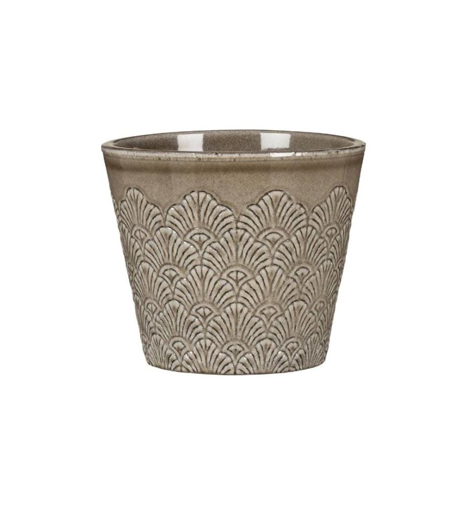 SCHEURICH - Pot de fleur Vintage Peacock 15,1 cm, Gris