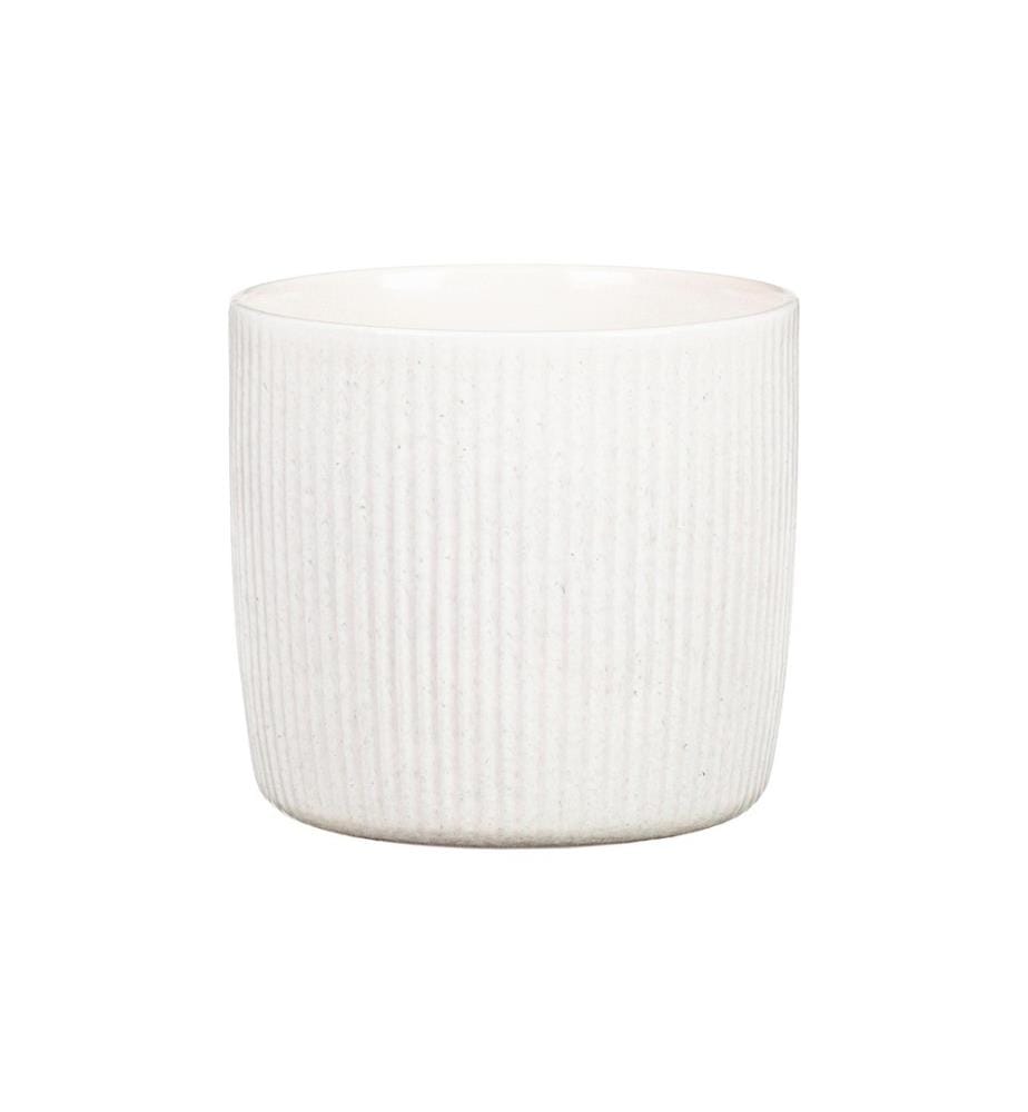 SCHEURICH - Pot de fleur Perla Solido Linea 21.9 cm, Blanc