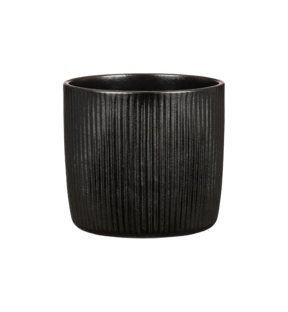 SCHEURICH - Pot de fleur Ebano Solido Linea 25,3 cm, Noir