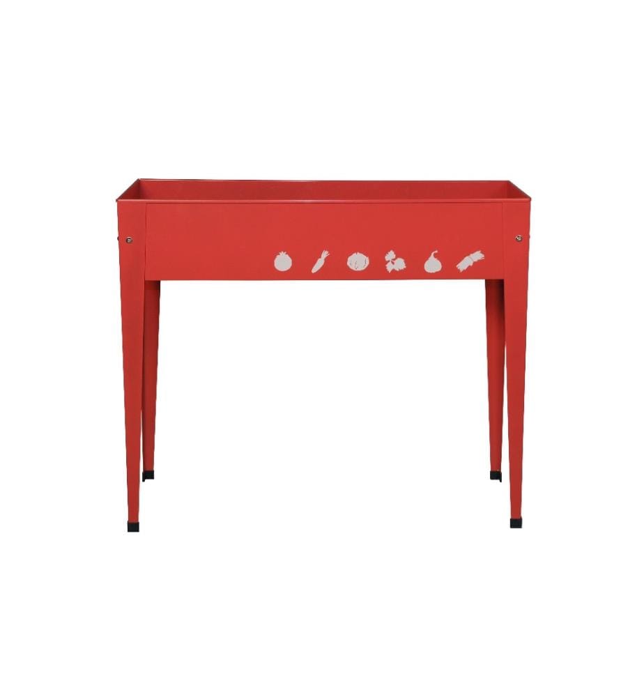 HERSTERA - Jardinière surélevée 100 x 40 x 84cm Urban Garden rouge