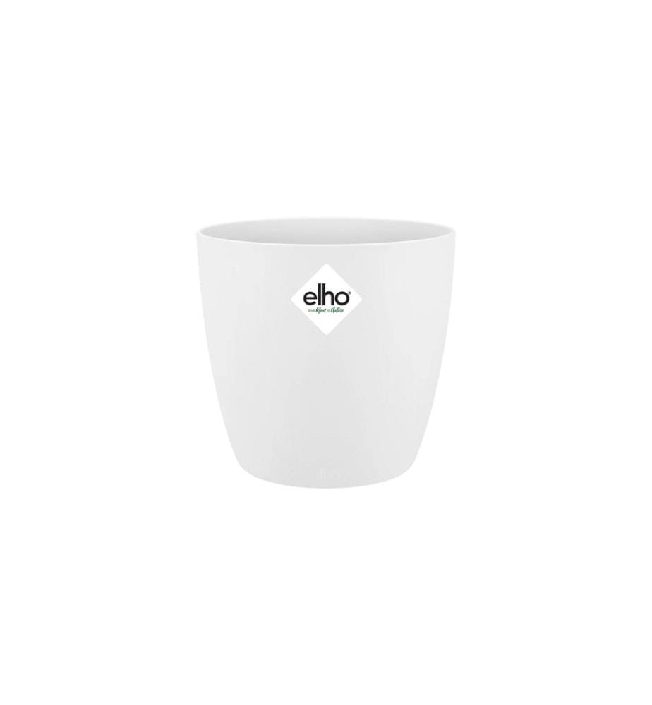 Elho - Pot de fleur Brussels mini, rond, 0.5 l, blanc