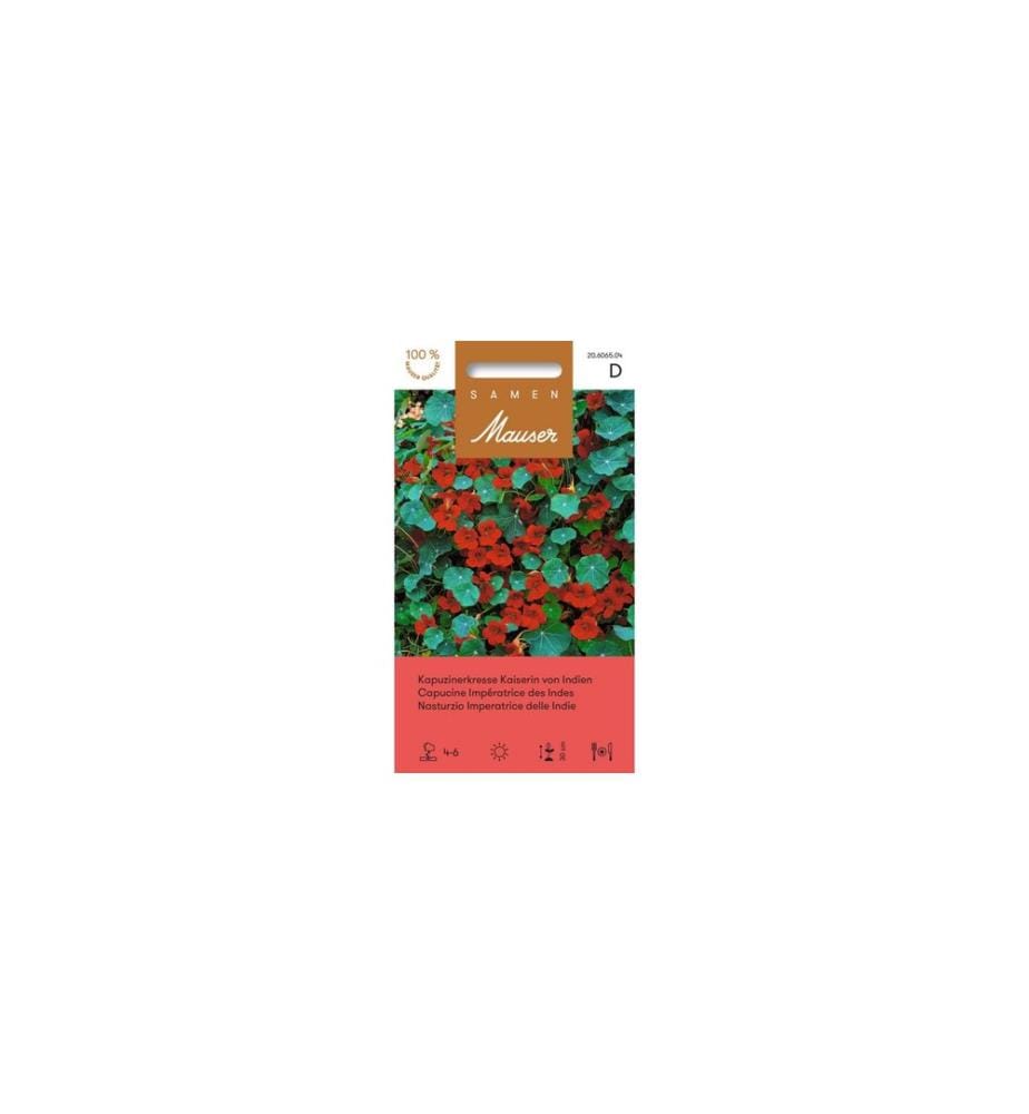 Samen Mauser - Fleurs comestibles Capucine Impératrice d'Inde