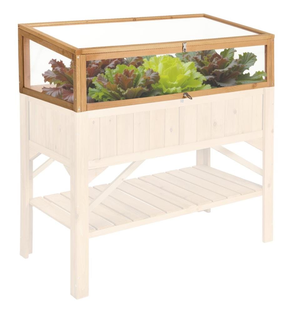Serre Châssis de Jardin pour Carré Potager 115 x 53 x 34 cm - marron