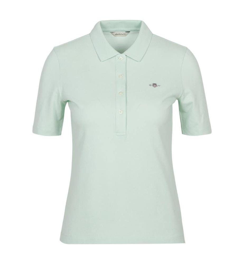 Polo en piqué Slim Shield - Faded Mint