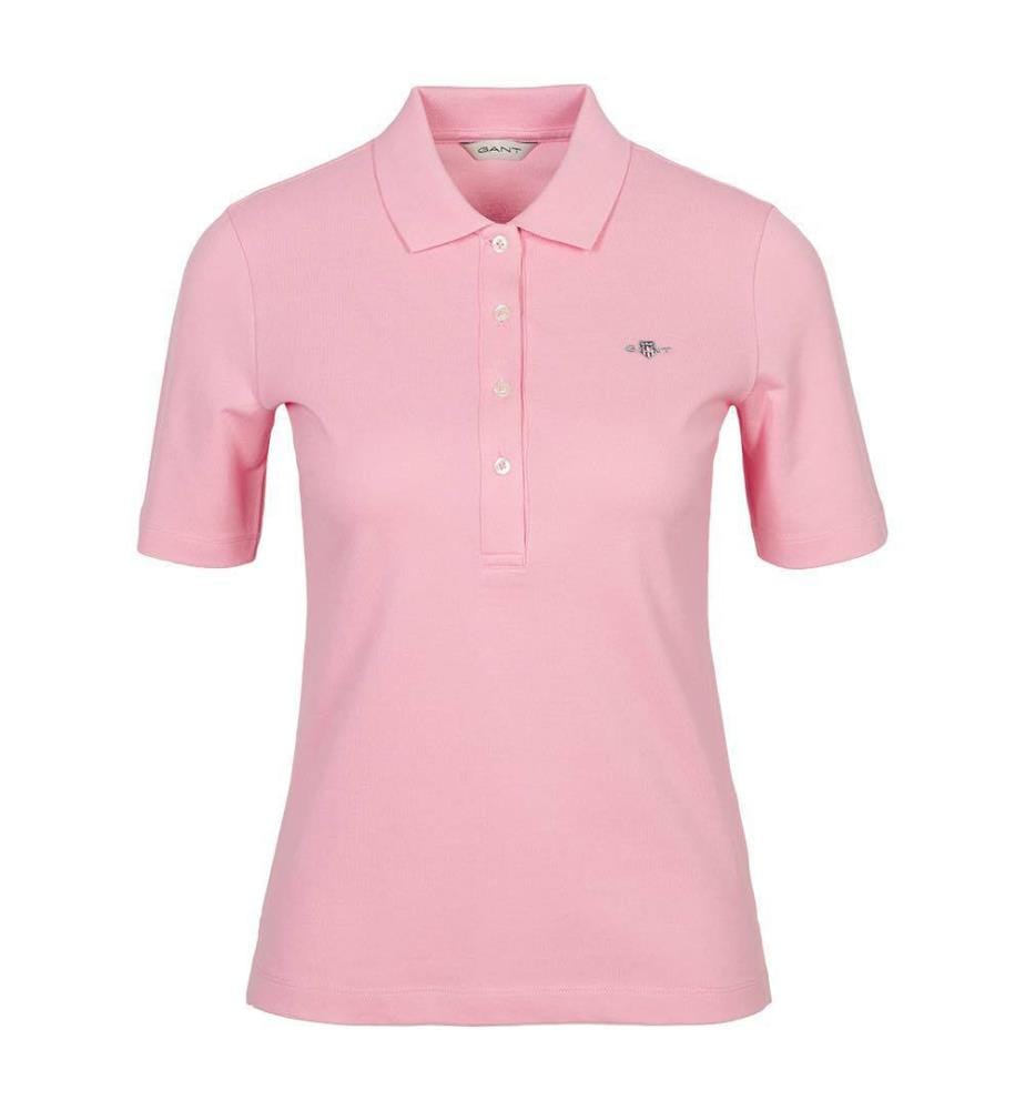 Polo en piqué Slim Shield - Rose géranium