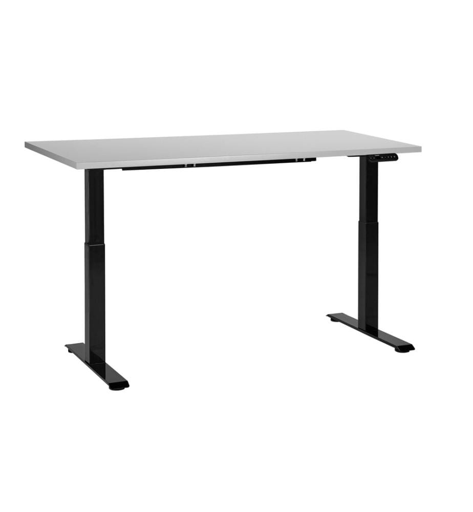 Bureau réglable en hauteur électriquement DESTINES Gris/noir 160 cm 72 cm