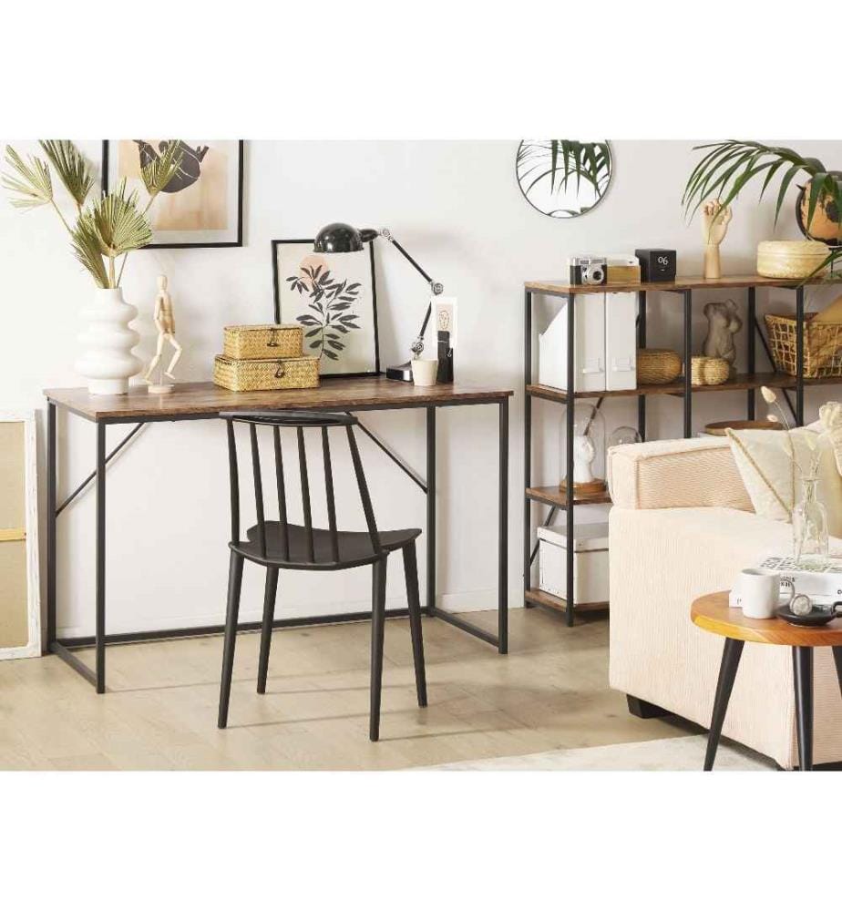 Table de bureau PEMBRO Marron foncé 120 cm 55 cm