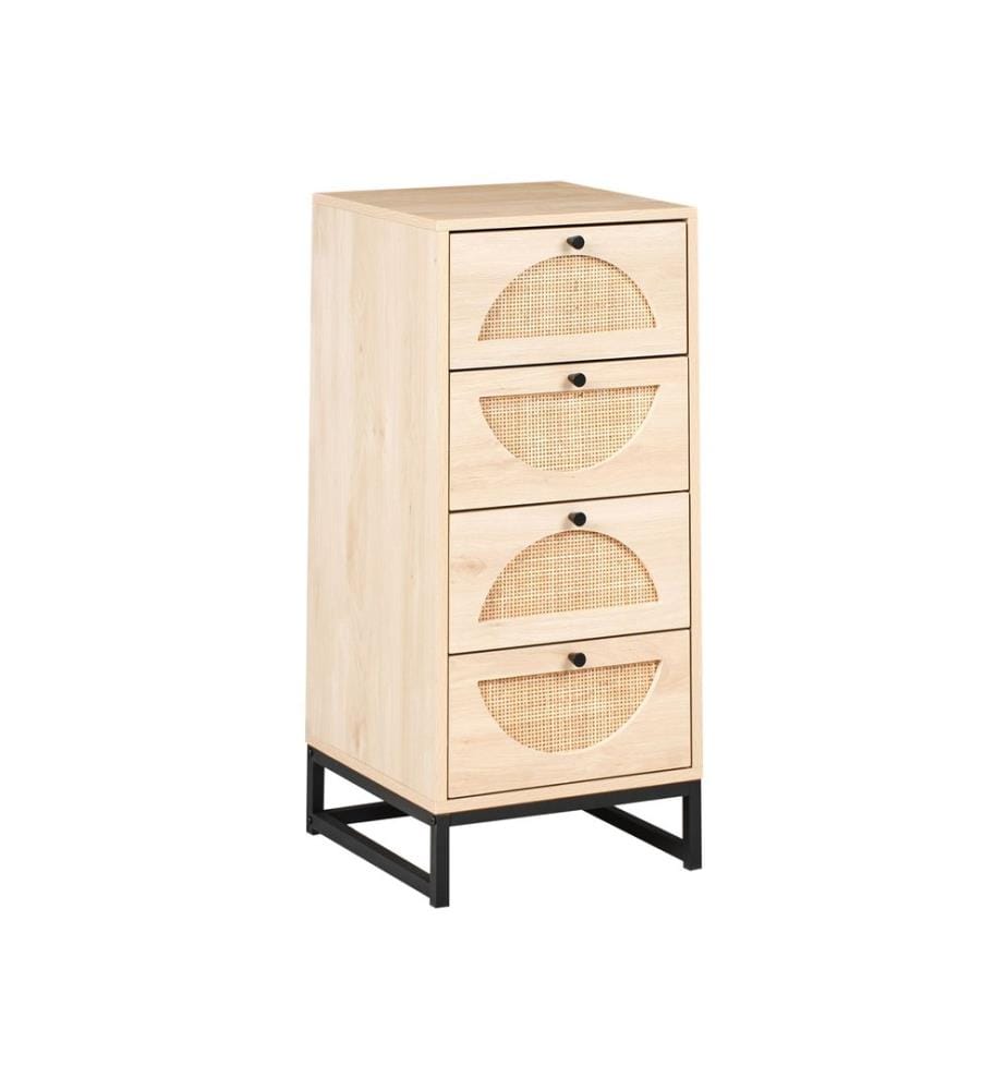 Commode à 4 tiroirs BOTWOOD Marron clair