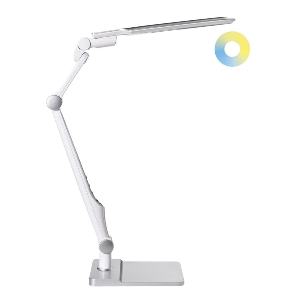 Lampe de bureau LED PEGASI Avec variateur Argenté