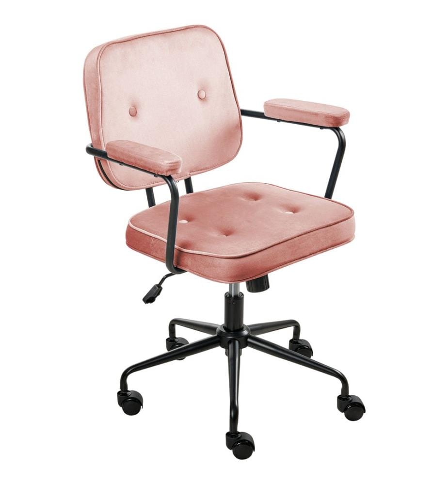 Chaise de bureau PAWNEE Velours Rose