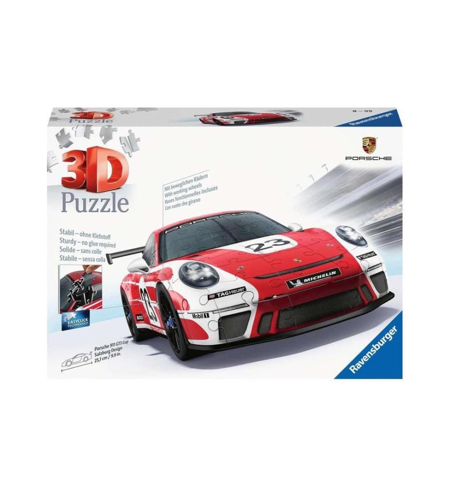 RAVENSBURGER - Puzzle en 3D Porsche 911 GT3 Cup Salzburg Design
