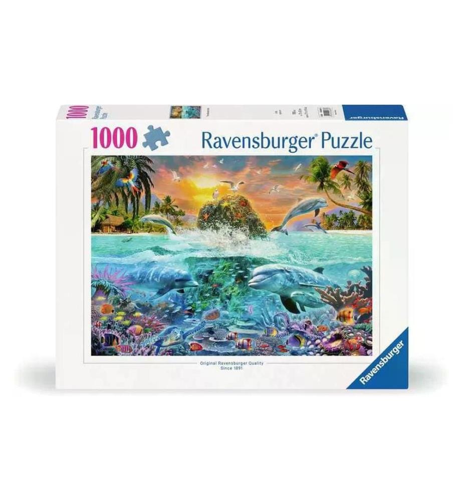 RAVENSBURGER - Puzzle L'île sous-marine 1000 pièces