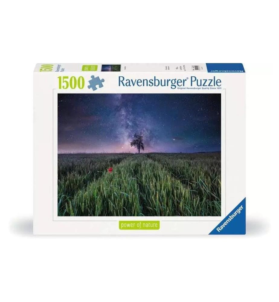 RAVENSBURGER - Puzzle Ciel de nuit au-dessus d'un champ de blé 1500 pièces