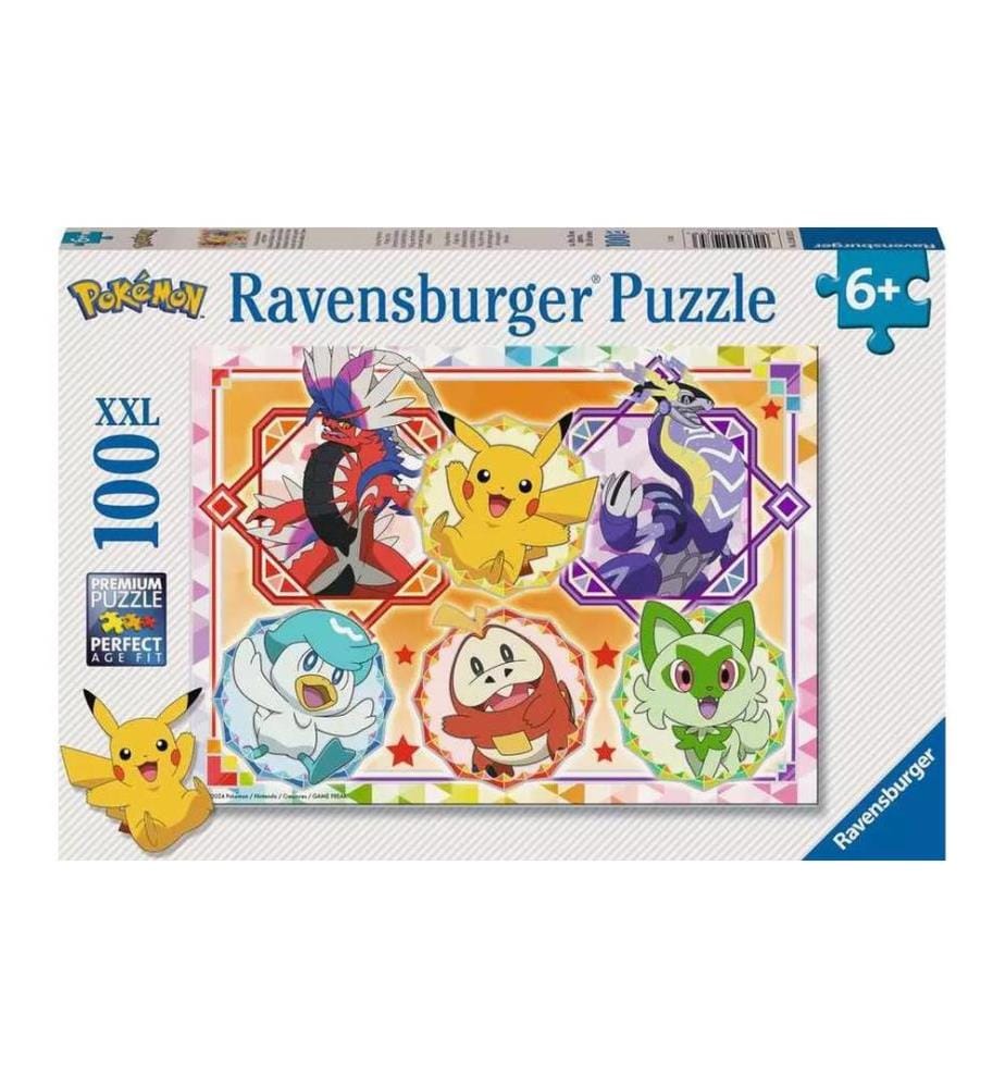 RAVENSBURGER - Puzzle Pokémon Cramoisi et Pourpre