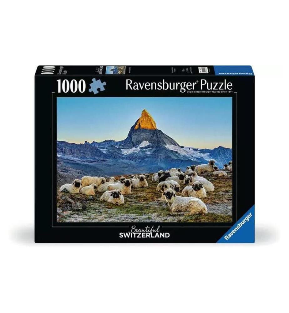RAVENSBURGER - Puzzle Rencontre avec les moutons Zermatt