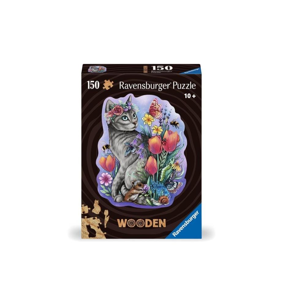 Ravensburger Puzzle en bois Lovely Cat 150 pièces