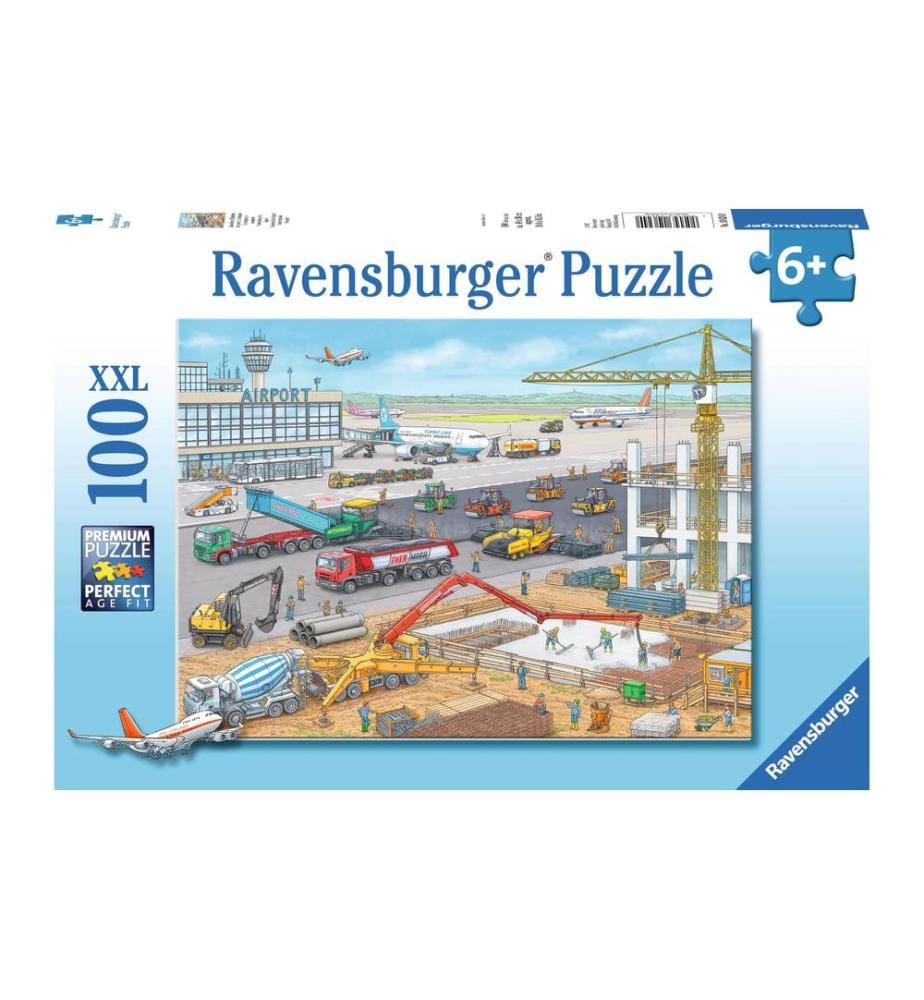 Ravensburger Puzzle Chantier à l'aéroport 100 pièces XXL