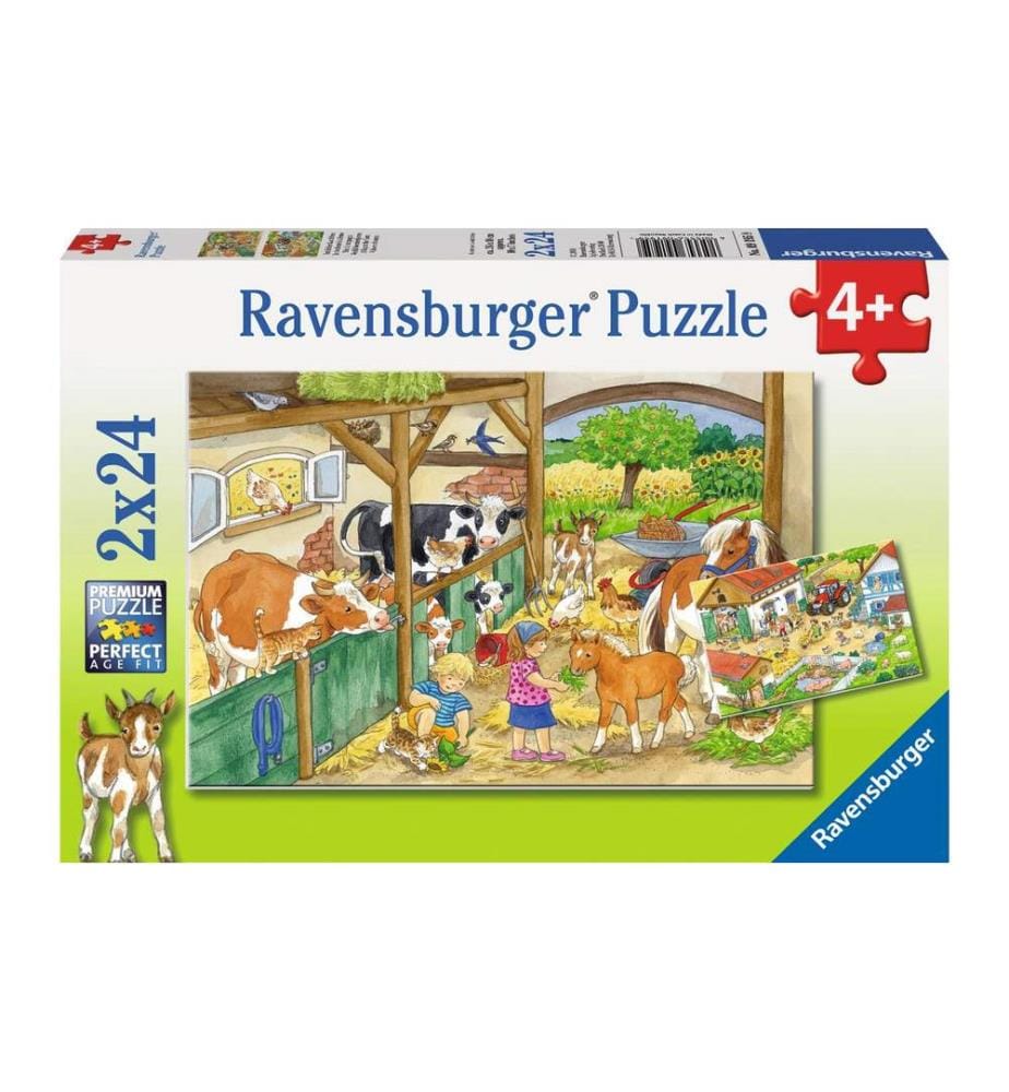 Ravensburger Puzzle Joyeuse campagne 2 x 24 pièces