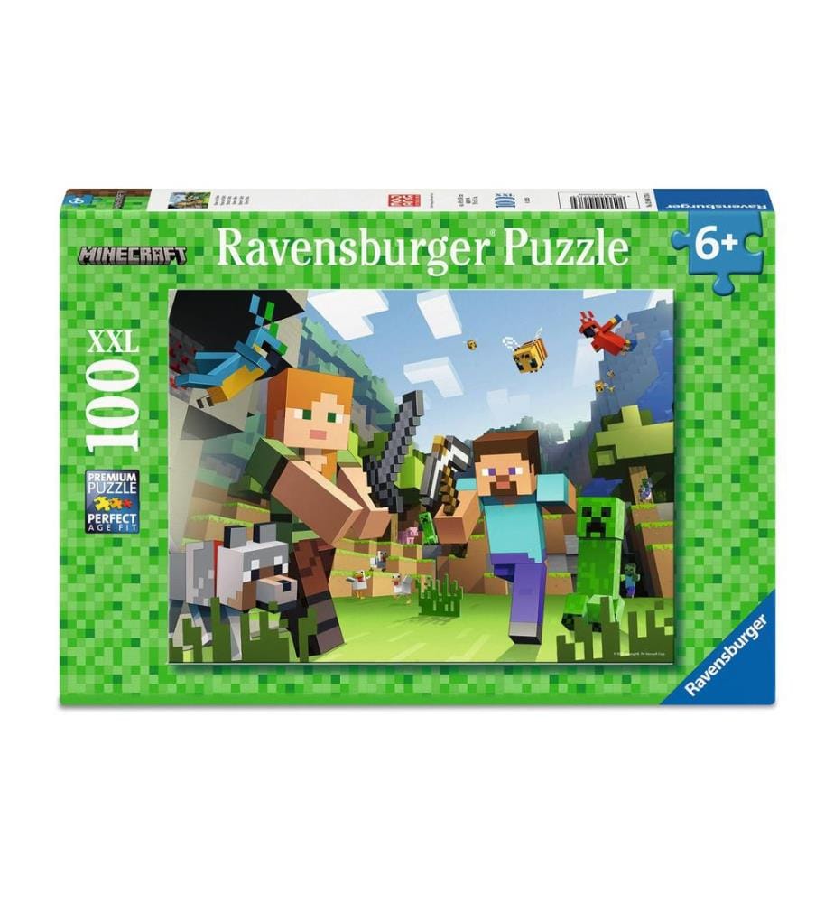 Ravensburger Puzzle Minecraft Steve et Alex 100 XXL pièces