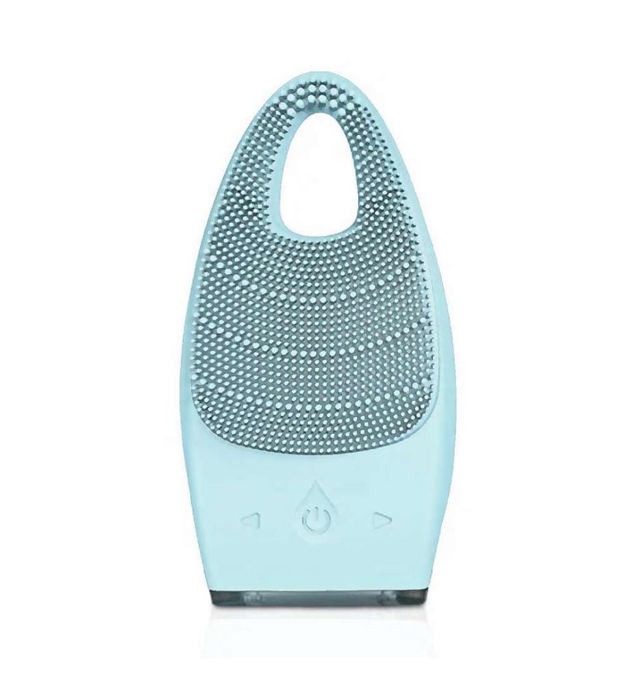 Nettoyant visage électrique rechargeable. 15 intensités - Bleu clair
