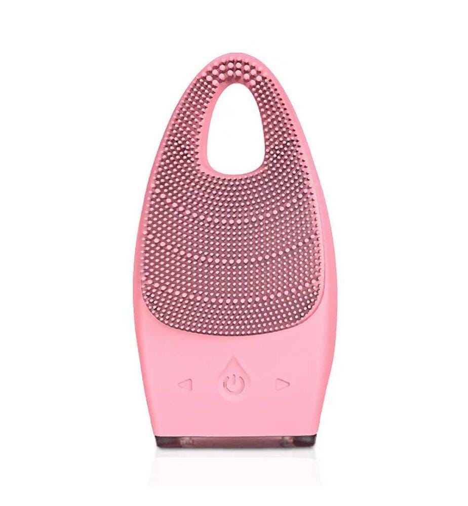 Nettoyant visage électrique rechargeable. 15 intensités - Rose clair
