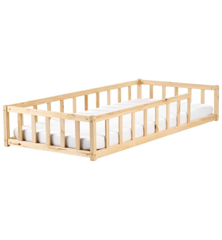 Lit d'enfant Bois de pin MEYMAC 90 x 200 cm Marron clair