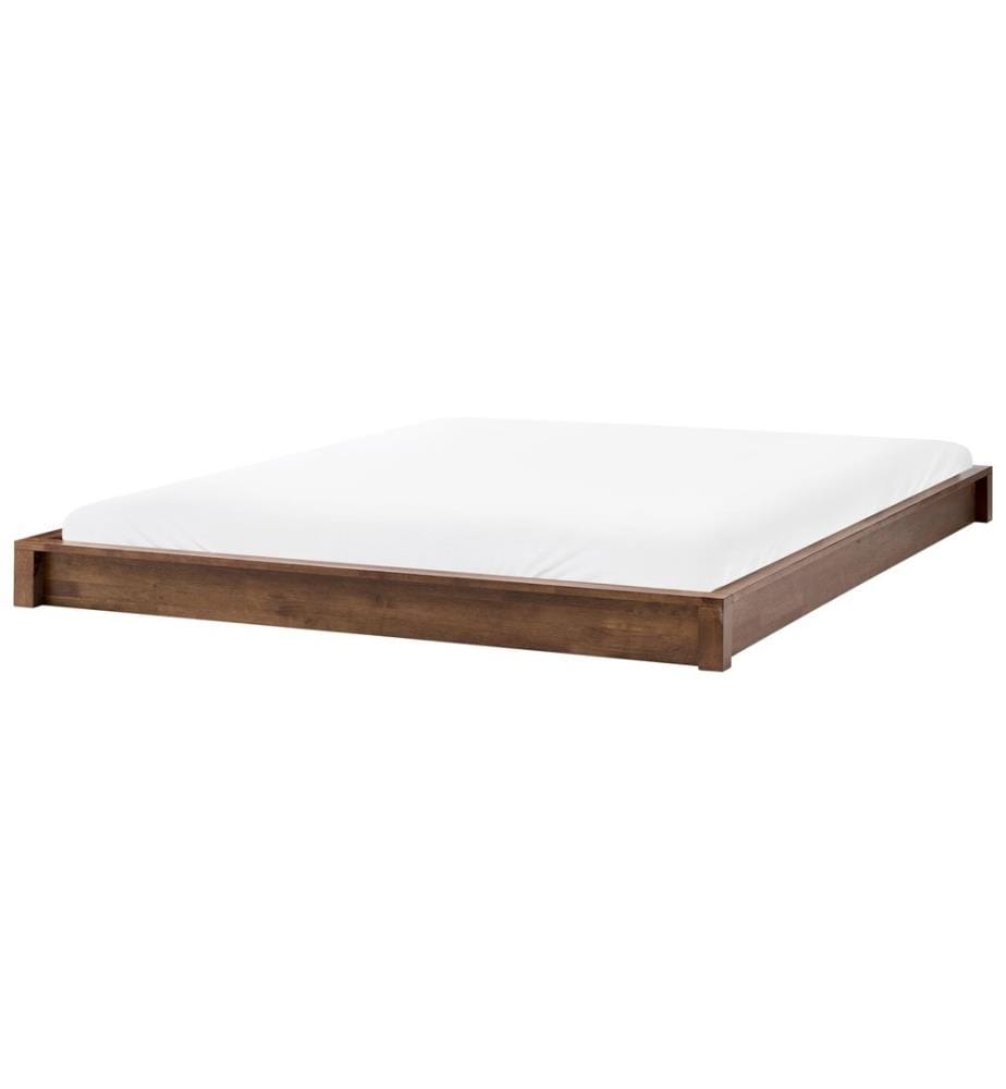 Lit sans tête de lit Bois ANTRAS 180 x 200 cm Marron foncé